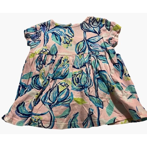Lilly Pulitzer Infant Girls Size 6-12 months ABIGAIL Casual Dress Baby Good used - Picture 2 of 6